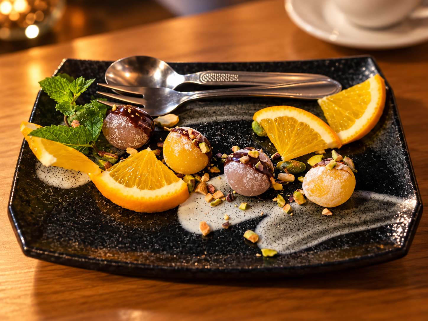 Mochi Kuchen Chemnitz mit verschiedenen Mochi-Sorten bei Mizu Restaurant